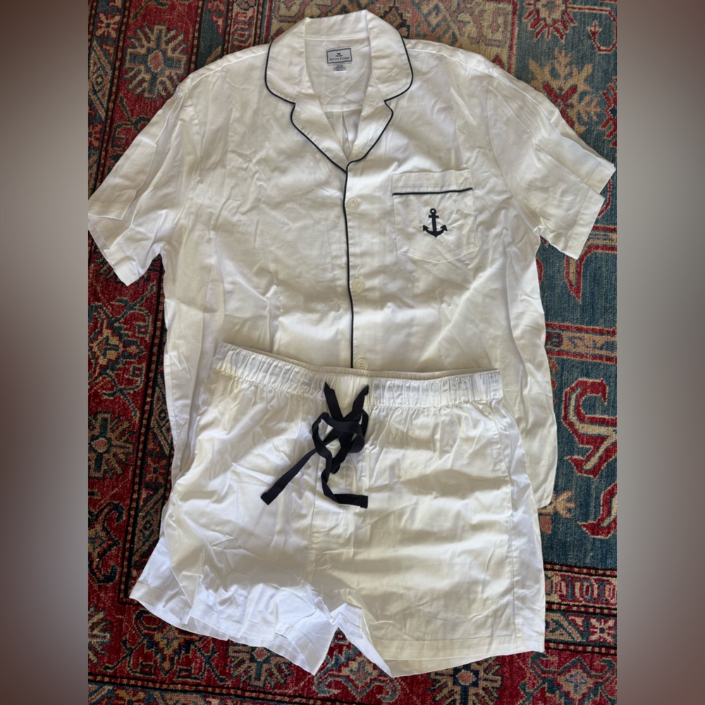 NWOT Men’s Petite Plume Short Set-Limited Edition Nautical Anchor Size Large